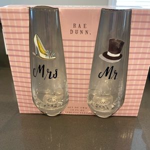 Rae Dunn Stemless Flutes